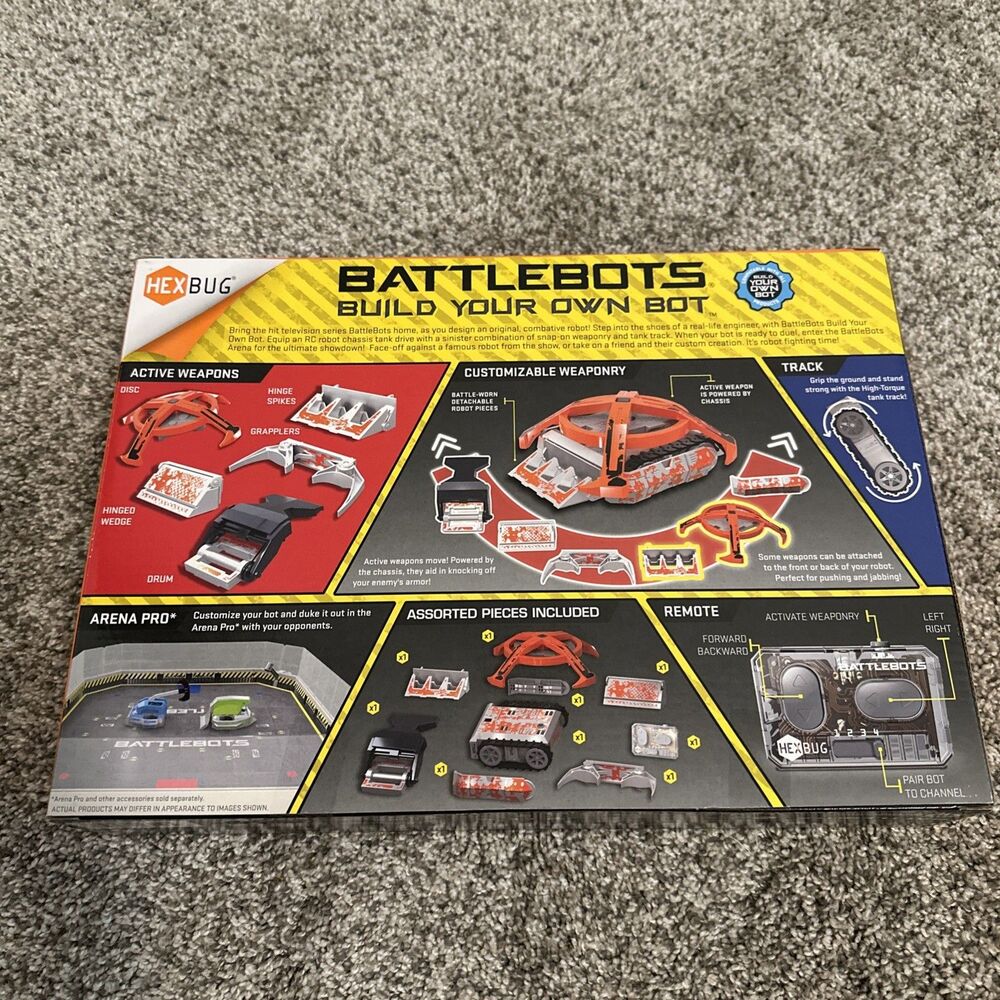 HEXBUG® Battlebots "Build Your Own Bot" Battle Strategy Kit "TANK" New 413-6584 - Picture 4 of 8